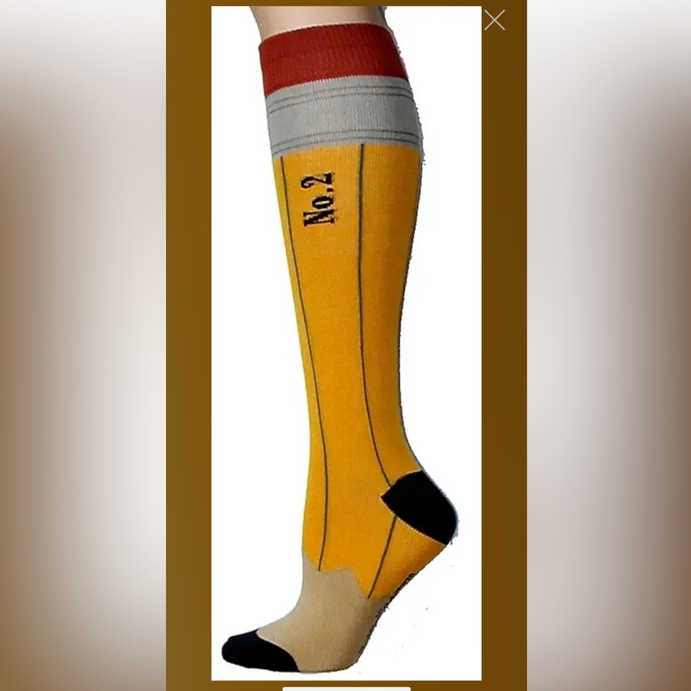 Foot Traffic Pencil Knee High Socks